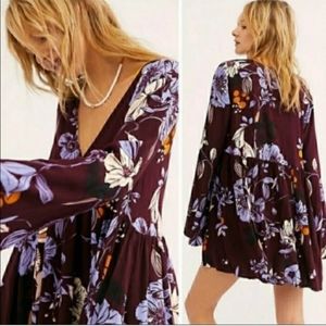 Free People Bella Floral Boho Tunic Sz.S